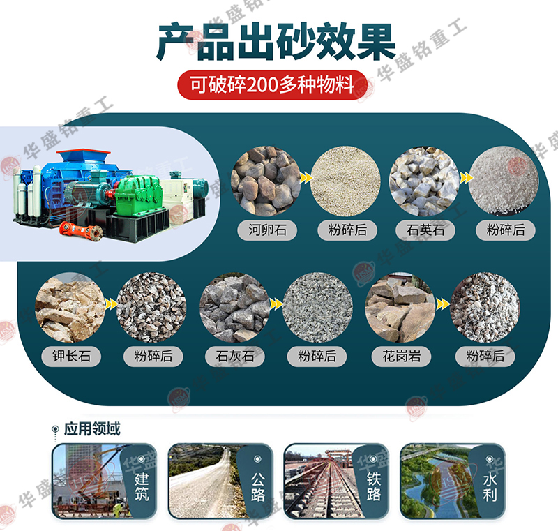 鈉長石制砂機(jī) 對輥制砂機(jī) 液壓對輥制砂機(jī) 全自動液壓式對輥制砂機(jī)